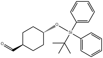 trans-4-[[(1,1-Dimethylethyl)diphenylsilyl]oxy]cyclohexanecarboxaldehyde Struktur