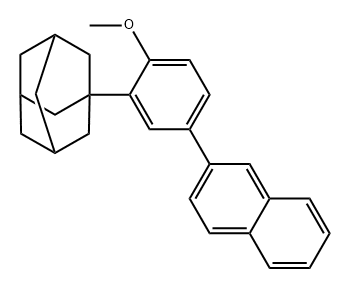 Tricyclo[3.3.1.13,7]decane, 1-[2-methoxy-5-(2-naphthalenyl)phenyl]-|阿达帕林杂质19