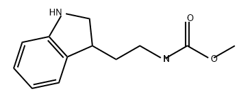 Carbamic acid, N-[2-(2,3-dihydro-1H-indol-3-yl)ethyl]-, methyl ester Structure