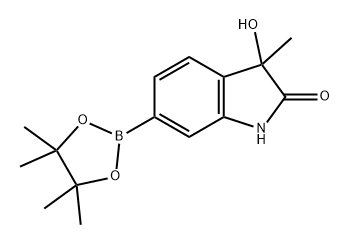 2H-Indol-2-one, 1,3-dihydro-3-hydroxy-3-methyl-6-(4,4,5,5-tetramethyl-1,3,2-dioxaborolan-2-yl)-|3-羟基-3-甲基-6-(4,4,5,5-四甲基-1,3,2-二氧苯甲醛-2-基)吲哚-2-酮