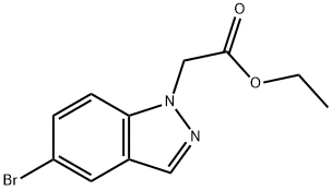 1H-Indazole-1-acetic acid, 5-bromo-, ethyl ester Struktur