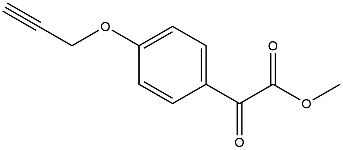 Methyl α-oxo-4-(2-propyn-1-yloxy)benzeneacetate Structure