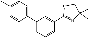 Oxazole, 4,5-dihydro-4,4-dimethyl-2-(4'-methyl[1,1'-biphenyl]-3-yl)- Structure