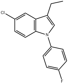 5-Chloro-3-ethyl-1-(4-fluorophenyl)-1H-indole Structure