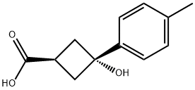 rac-(1s,3s)-3-hydroxy-3-(4-methylphenyl)cyclobutane-1-carboxylic acid|