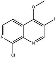 8-chloro-3-iodo-4-methoxy-1,7-naphthyridine Struktur