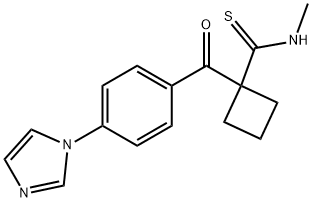 Cyclobutanecarbothioamide, 1-[4-(1H-imidazol-1-yl)benzoyl]-N-methyl-|化合物 T24435