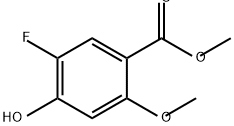 5-氟-4-羟基-2-甲氧基苯甲酸甲酯, 181269-73-8, 结构式