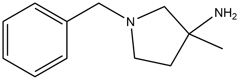 3-Pyrrolidinamine, 3-methyl-1-(phenylmethyl)-, (-)-,181417-29-8,结构式
