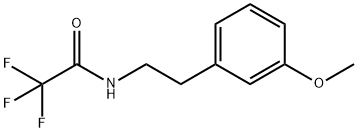 Acetamide, 2,2,2-trifluoro-N-[2-(3-methoxyphenyl)ethyl]- Struktur