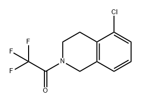 Ethanone, 1-(5-chloro-3,4-dihydro-2(1H)-isoquinolinyl)-2,2,2-trifluoro- Struktur