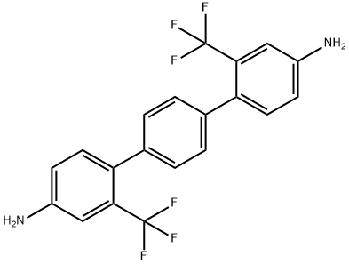 [1,1':4',1''-Terphenyl]-4,4''-diamine, 2,2''-bis(trifluoromethyl)- Struktur