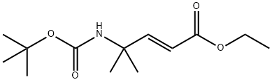 2-Pentenoic acid, 4-[[(1,1-dimethylethoxy)carbonyl]amino]-4-methyl-, ethyl ester, (E)- (9CI)|