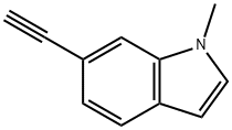 6-乙炔基-1-甲基-1H-吲哚,1816951-00-4,结构式