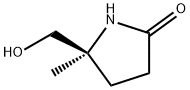 2-Pyrrolidinone, 5-(hydroxymethyl)-5-methyl-, (5S)- 化学構造式