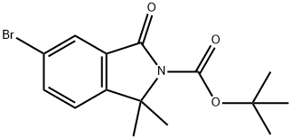 2-BOC-5-溴-1,1-二甲基-3-氧代异吲哚啉,1817672-32-4,结构式