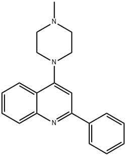 4-(4-Methylpiperazin-1-yl)-2-phenylquinoline Struktur