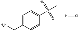 Benzenemethanamine, 4-(S-methylsulfonimidoyl)-, hydrochloride (1:1) 化学構造式