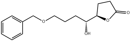 2(3H)-Furanone, dihydro-5-[(1R)-1-hydroxy-4-(phenylmethoxy)butyl]-, (5R)- Structure