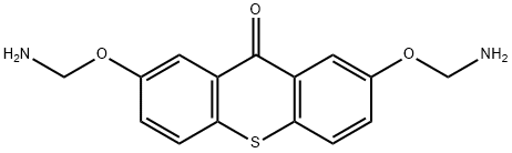 9H-Thioxanthen-9-one, 2,7-bis(aminomethoxy)- Structure