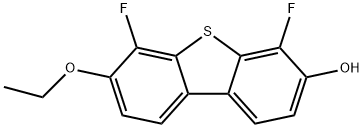 Dibenzothiophene-3-ol, 7-ethoxy-4,6-difluoro- Structure