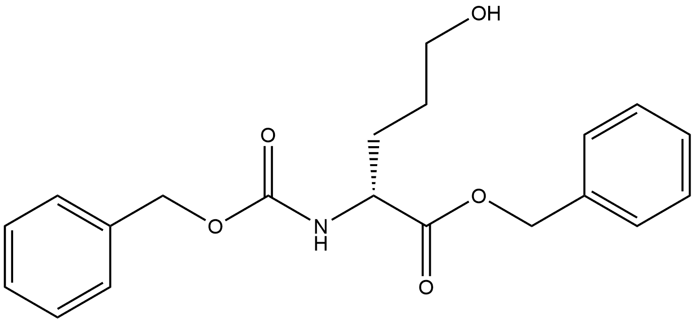 N-Cbz-5-hydroxy-D-norvaline benzyl ester Structure