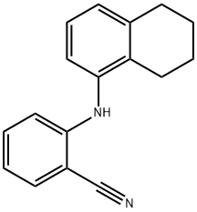 Benzonitrile, 2-[(5,6,7,8-tetrahydro-1-naphthalenyl)amino]- Struktur