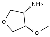 3-Furanamine, tetrahydro-4-methoxy-, (3S,4S)- Structure