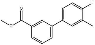 methyl 3-(4-fluoro-3-methylphenyl)benzoate 结构式