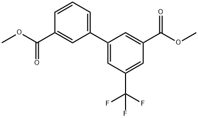 methyl 3-[3-(methoxycarbonyl)phenyl]-5-(trifluoromethyl)benzoate 结构式