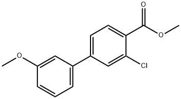 methyl 2-chloro-4-(3-methoxyphenyl)benzoate Structure