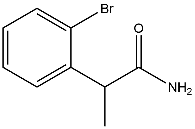 2-(2-Bromophenyl)propanamide Structure