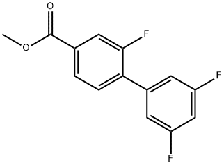 methyl 4-(3,5-difluorophenyl)-3-fluorobenzoate Structure