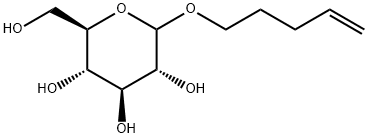 D-Glucopyranoside, 4-penten-1-yl Struktur