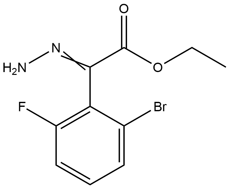 Ethyl 2-(2-bromo-6-fluorophenyl)-2-hydrazonoacetate 结构式