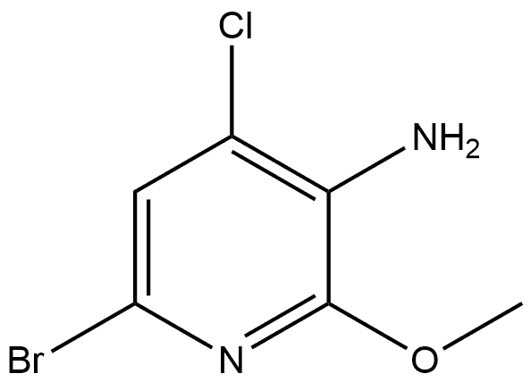 6-Bromo-4-chloro-2-methoxy-3-pyridinamine Struktur