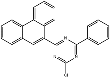 2-氯-4-(菲-9-基)-6-苯基-1,3,5-三嗪2-CHLORO-4-(PHENANTHREN-9-YL)-6-PHENYL-1,3,5-TRIAZINE, 1821147-80-1, 结构式