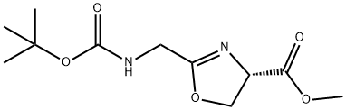 4-Oxazolecarboxylic acid, 2-[[[(1,1-dimethylethoxy)carbonyl]amino]methyl]-4,5-dihydro-, methyl ester, (4S)-