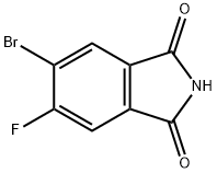 1H-Isoindole-1,3(2H)-dione, 5-bromo-6-fluoro- 化学構造式