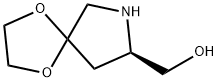 1,4-Dioxa-7-azaspiro[4.4]nonane-8-methanol, (8R)- 化学構造式
