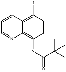 N-(5-溴喹啉-8-基)新戊酰胺 结构式