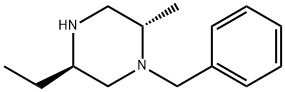 (2S,5R)-5-Ethyl-2-methyl-1-(phenylmethyl)piperazine Struktur