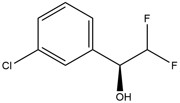 Benzenemethanol, 3-chloro-α-(difluoromethyl)-, (αS)- Struktur