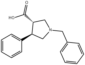 (3S,4R)-1-苄基-4-苯基吡咯烷-3-羧酸, 1821739-17-6, 结构式