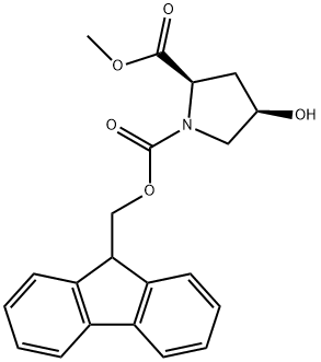 N-FMOC-顺式-4-羟基-D-脯氨酸甲酯, 1821743-56-9, 结构式