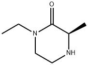 2-Piperazinone, 1-ethyl-3-methyl-, (3R)- Structure