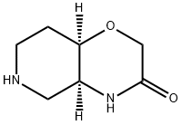 2H-Pyrido[4,3-b]-1,4-oxazin-3(4H)-one, hexahydro-, (4aS,8aR)- Structure