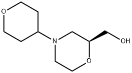 (S)-(4-(tetrahydro-2H-pyran-4-yl)morpholin-2-yl)methanol Struktur