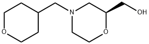 (S)-(4-((tetrahydro-2H-pyran-4-yl)methyl)morpholin-2-yl)methanol Struktur