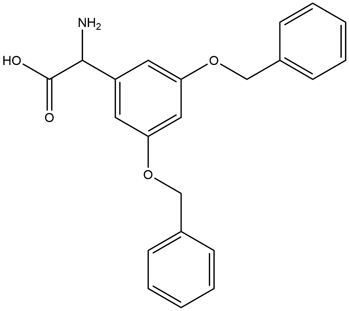a-Amino-3,5-bis(benzyloxy)benzeneacetic acid Structure